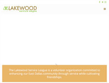 Tablet Screenshot of lakewoodserviceleague.org